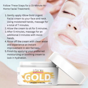 How to use  iGlow Gold Urgent Facial