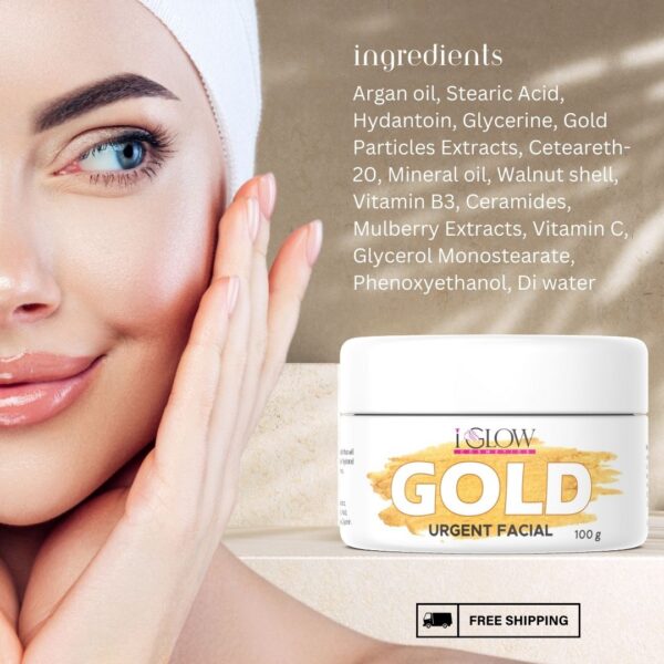 Gold Glowing Locks Skin Polish & Gold Urgent Facial Combo