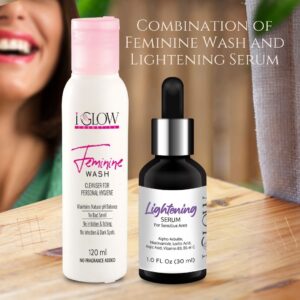 Feminine Wash and Lightening Serum Combo