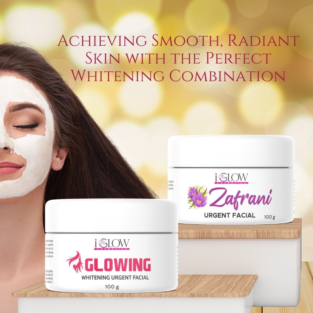 iGlow Glowing Whitening & iGlow Zafrani Urgent Facial Combo