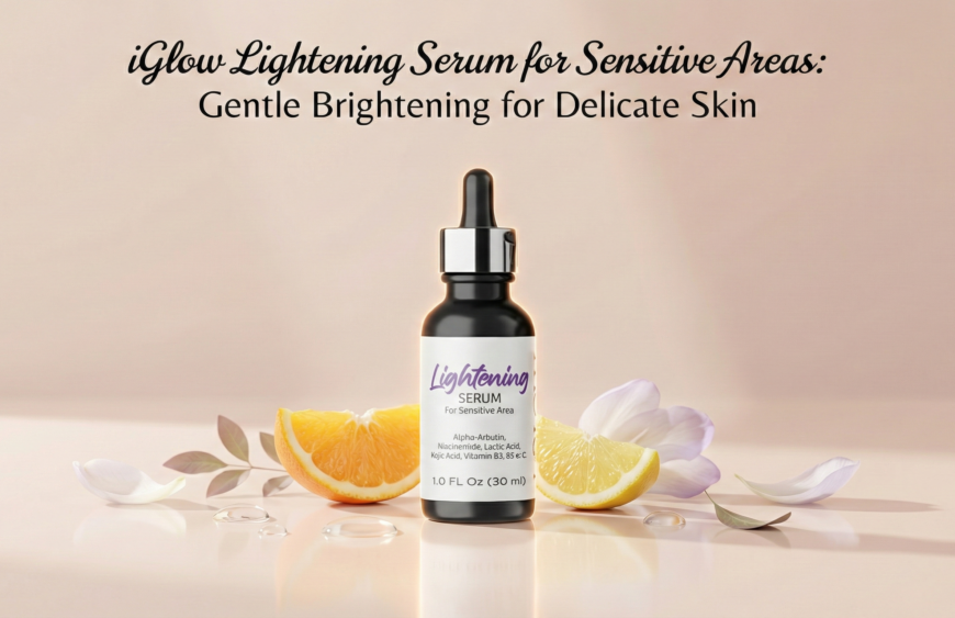 iGlow Lightening Serum for Sensitive Areas: Gentle Brightening for Delicate Skin