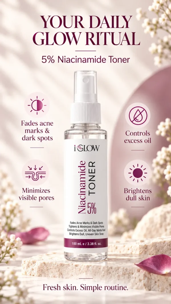 iGlow 5% Niacinamide Toner – 100 mL